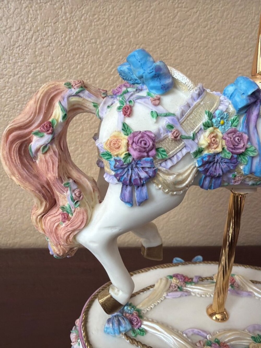 1995 San Francisco Music Box Morning Dance Carousel Horse LE 1044/3000 - Picture 10 of 16